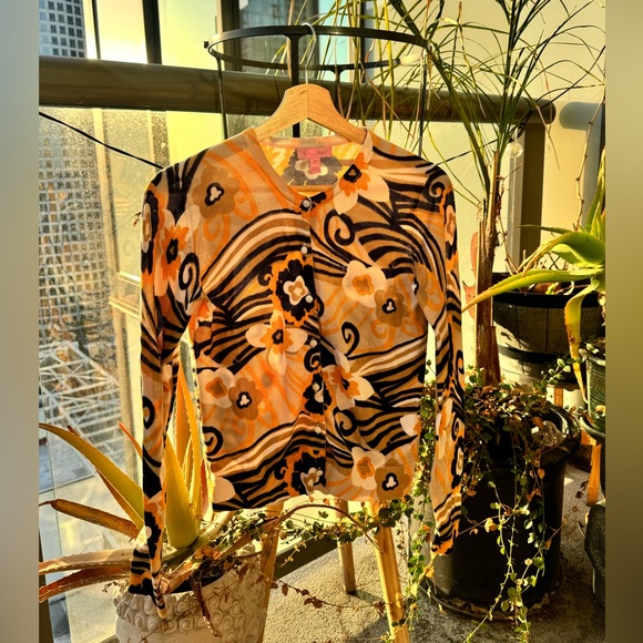 Lilly Pulitzer Floral Button Up Cotton Cardigan - XS - Picture 15 of 15